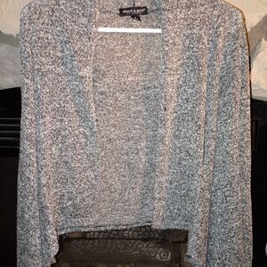 About A Girl Black and Gray Cardigan